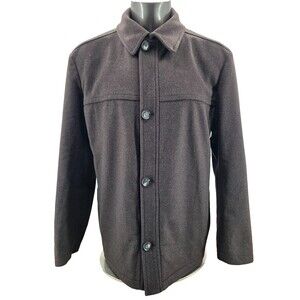 Hugo Boss Men's Wool Cashmere Jacket Chester Coat Brown Sz Xl check sizes